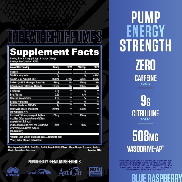 Pump Daddy V2 Ryse Supps Info 652g