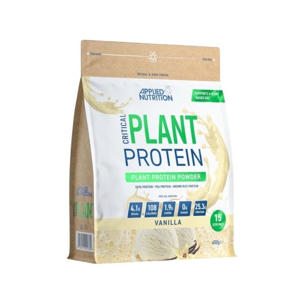 Vanilla Critical Plant Prtoein Applied Nutrition 450g