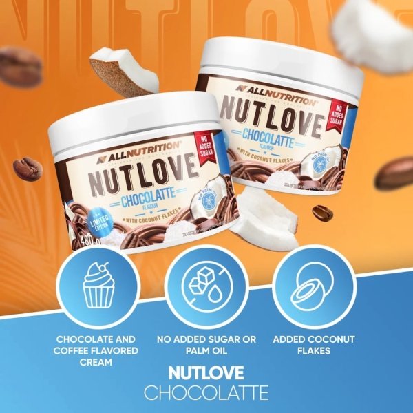 Chocolate With Coconut Flakes 2 Nutlove Allnutrition Spread 500g