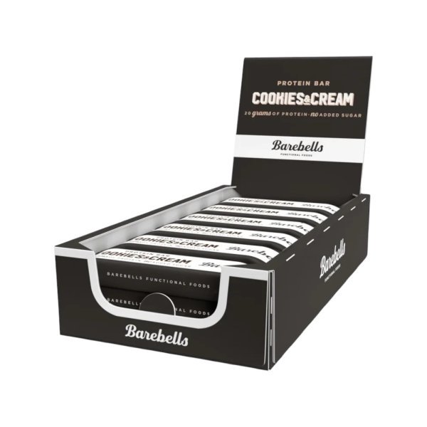 Cookies Cream Barebells Protein Bar 12x 55g