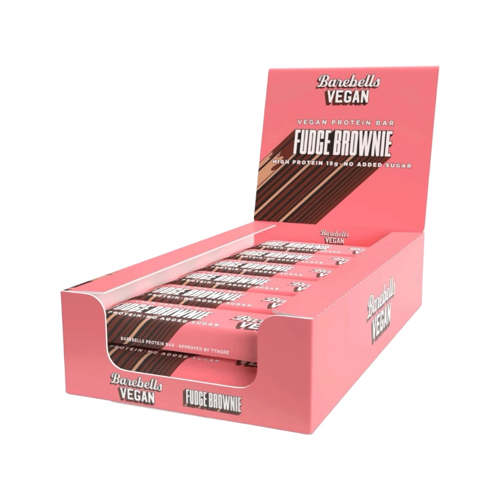 Fudge Brownie Barebells Vegan Protein Bar 12x 55g Fudge Brownie Barebells Vegan Protein Bar 12x 55g