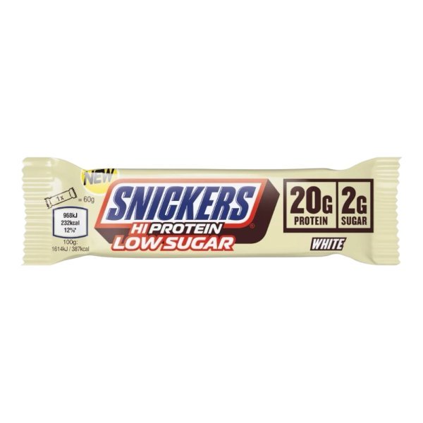 White Snickers Hi Protein Low Sugar Bar 57g