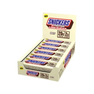 White Snickers Hi Protein Low Sugar Bar 12 X 57g