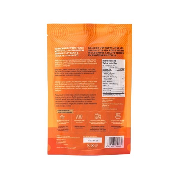 Organic Biologiques Spaghetti Soy Bean Chickpea Soja Et Pois Chiches Otelia Premium Info 200g