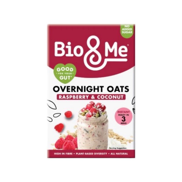 Overnight Oats Raspberry Coconut Bio & Me 1 350g Overnight Oats Raspberry Coconut Bio & Me 1 350g