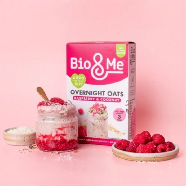 Overnight Oats Raspberry Coconut Bio & Me 2 350g