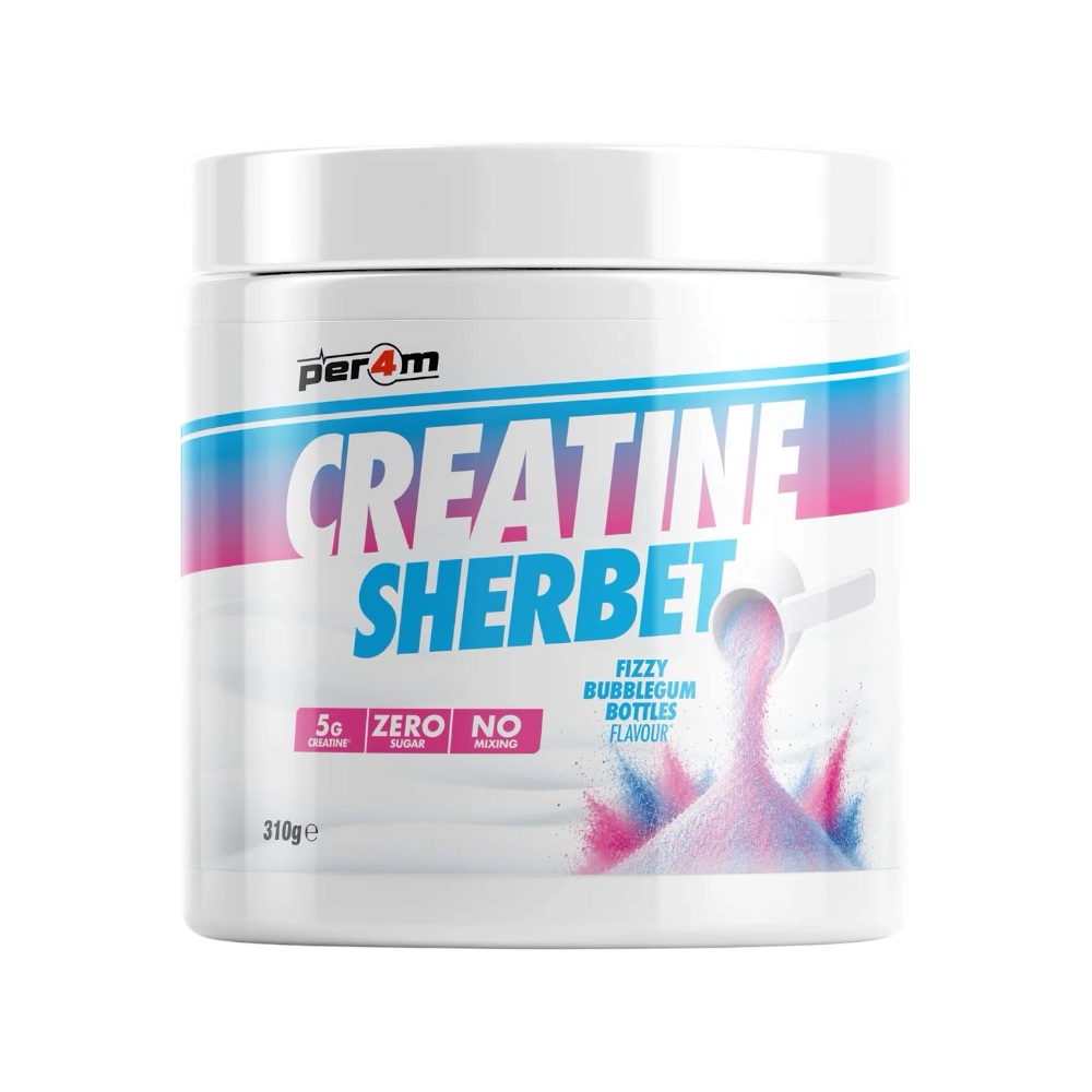Fizzy Bubblegum Bottles Per4m Creatine Sherbet 310g Fizzy Bubblegum Bottles Per4m Creatine Sherbet 310g