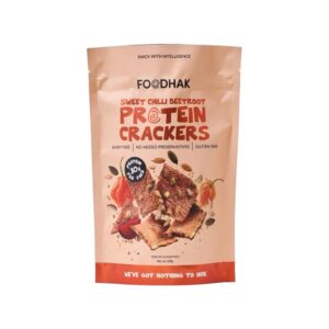 Sweet Chilli Beetroot Protein Crakers Foodhak 100g