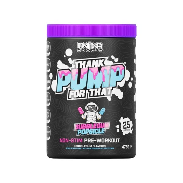 Bubblegum Popsicle Thank Pump For That Non Stim Pre Workout New 475g