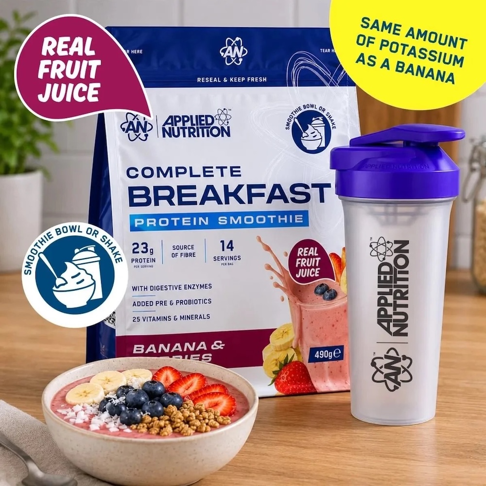 Complete Breakfast Protein Smoothie Applied Nutrition Info3 490g