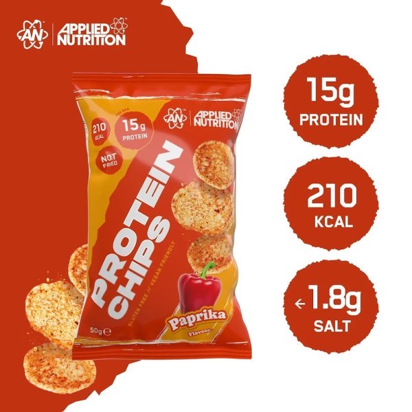 Paprika Protein Chips Applied Nutrition Info2 50g