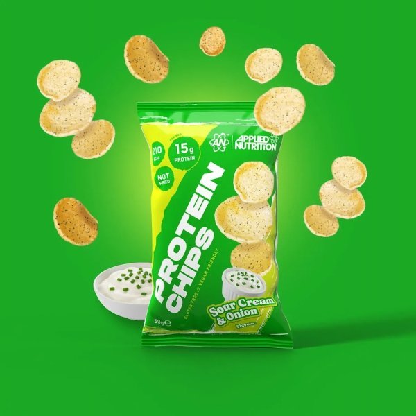 Sour Cream Onion Protein Chips Applied Nutrition Info3 50g