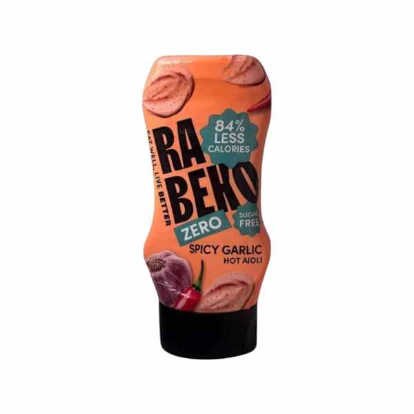 Spicy Garlic Hot Aioli Rabeko Zero Sauce Sugar Free New 350ml