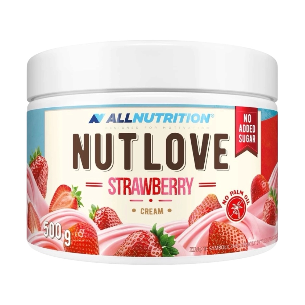 Strawberry Nutlove Chocolate Spread Allnutrition 500g Strawberry Nutlove Chocolate Spread Allnutrition 500g