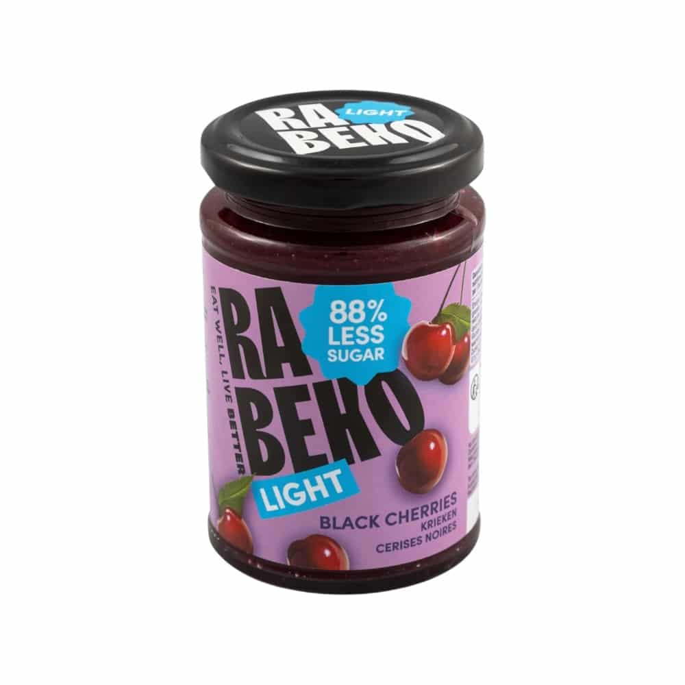 Black Cherries Rabeko Light Jam Less Sugar 230g Black Cherries Rabeko Light Jam Less Sugar 230g