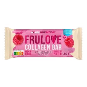 White Chocolate Raspberry Frulove Collagen Bar Allnutrition 35g