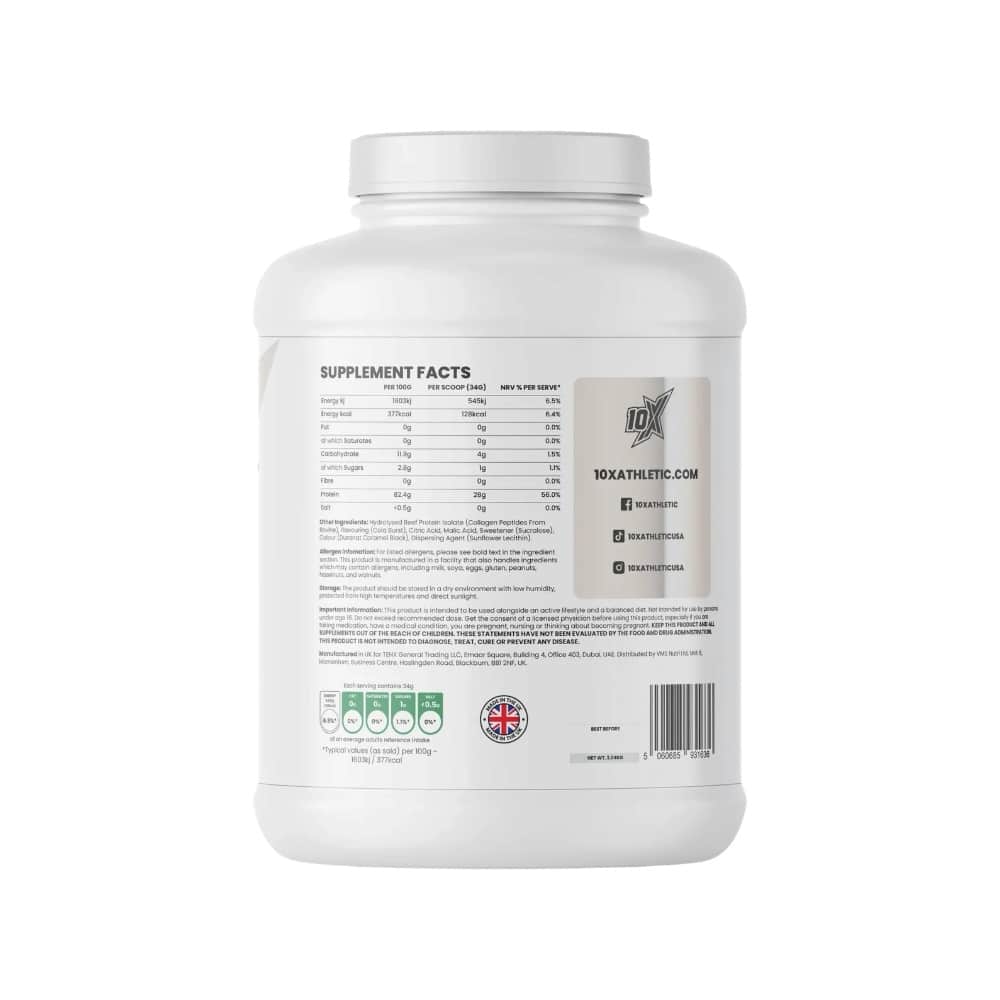 10x Clear Beef Isolate 10x Athletic Info 2kg
