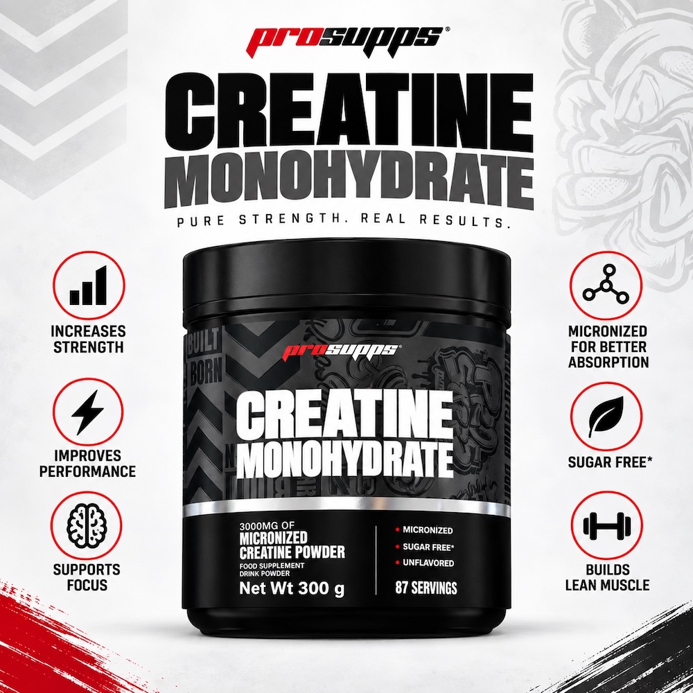 Creatine Monohydrate Micronized Prosupps Info 300g