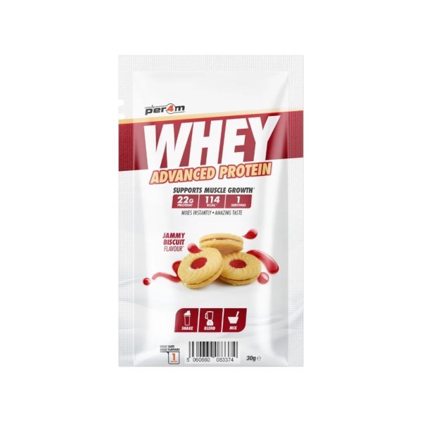 Jammy Biscuit Per4m Better Whey Advanced Protein Sachet 30g Jammy Biscuit Per4m Better Whey Advanced Protein Sachet 30g
