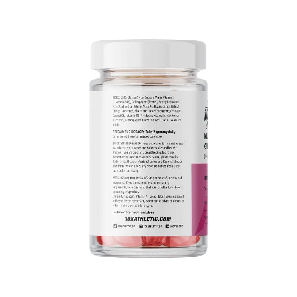 Multivitamin Gummies 10x Athletic Info2 30 Servings