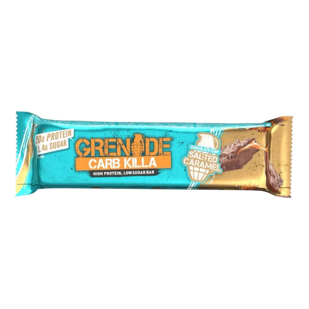 Chocolate Chip Salted Caramel Grenade Carb Killa Protien Bar New 60g Chocolate Chip Salted Caramel Grenade Carb Killa Protien Bar New 60g