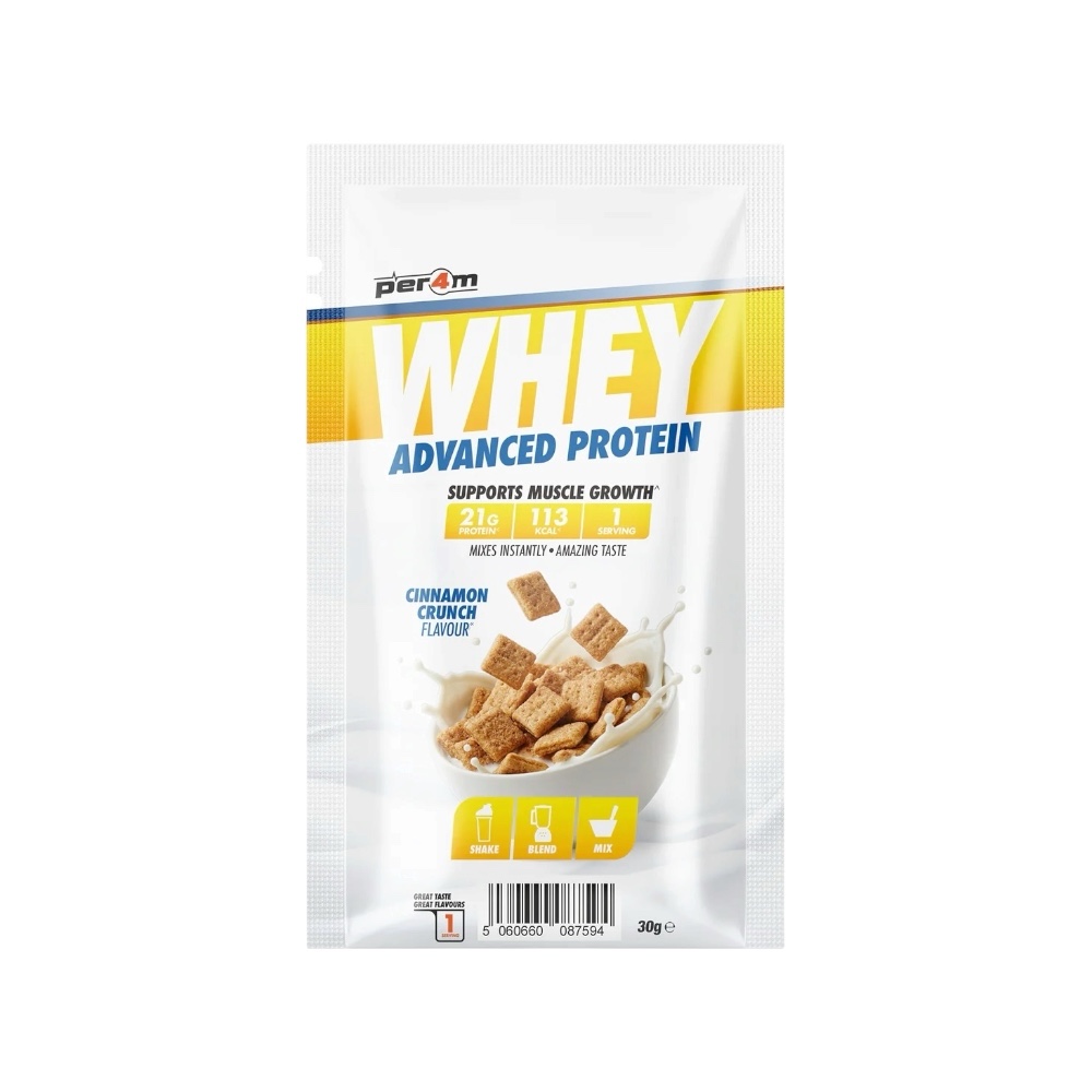 Cinnamon Crunch Per4m Better Whey Advanced Protein Sachet 30g Cinnamon Crunch Per4m Better Whey Advanced Protein Sachet 30g