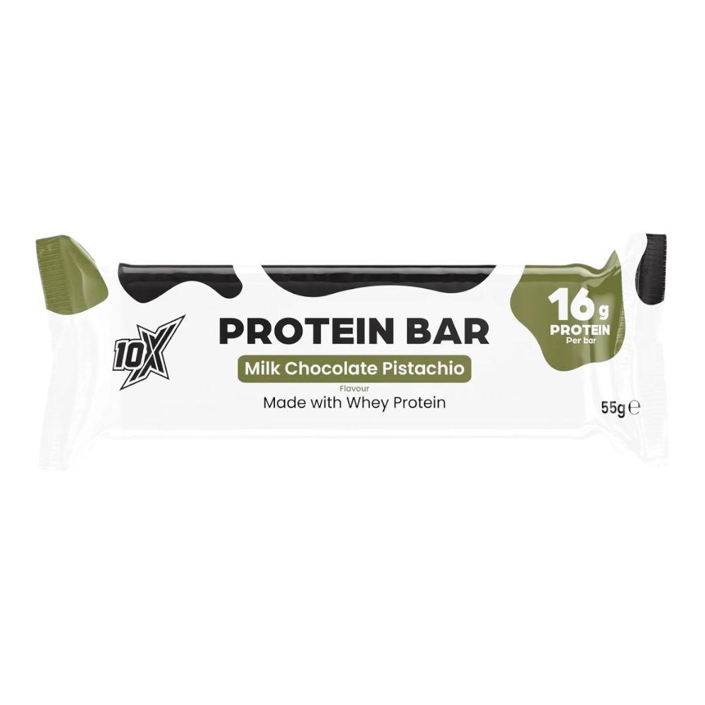 Milk Chocolate Pistachio 10x Athletic Protein Bar 55g Milk Chocolate Pistachio 10x Athletic Protein Bar 55g