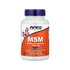 Msm 1000mg Now Foods 120 Veg Capsules