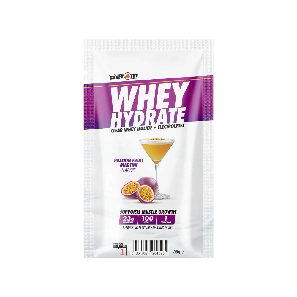 Passionfruit Martini Whey Hydrate Clear Whey Isolate Electrolytes Per4m Better 30g Passionfruit Martini Whey Hydrate Clear Whey Isolate Electrolytes Per4m Better 30g