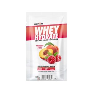 Raspberry Peach Whey Hydrate Clear Whey Isolate Electrolytes Per4m Better 30g