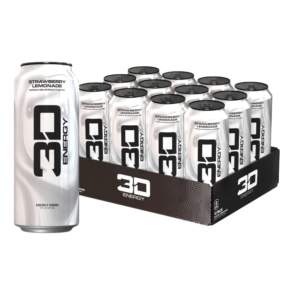 Strawberry Lemonade 3d Energy Drink 12 X 473ml Strawberry Lemonade 3d Energy Drink 12 X 473ml