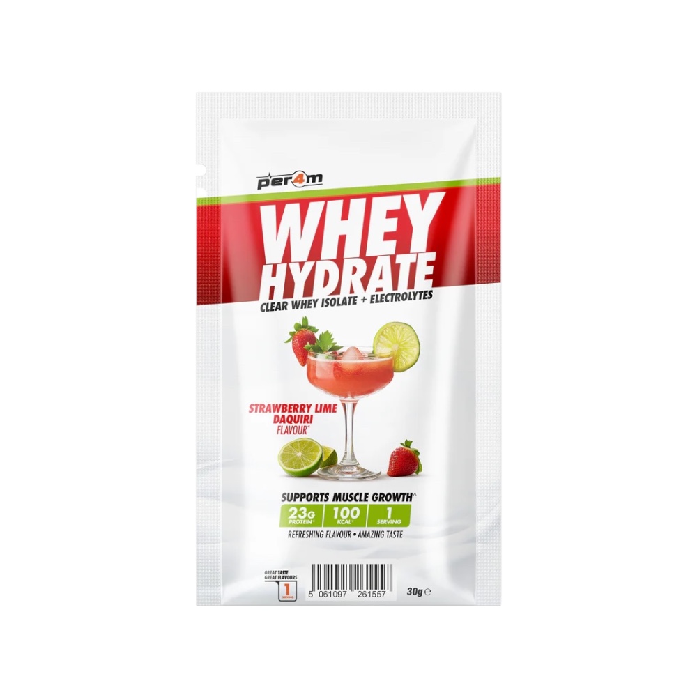 Strawberry Lime Daquiri Whey Hydrate Clear Whey Isolate Electrolytes Per4m Better 30g Strawberry Lime Daquiri Whey Hydrate Clear Whey Isolate Electrolytes Per4m Better 30g
