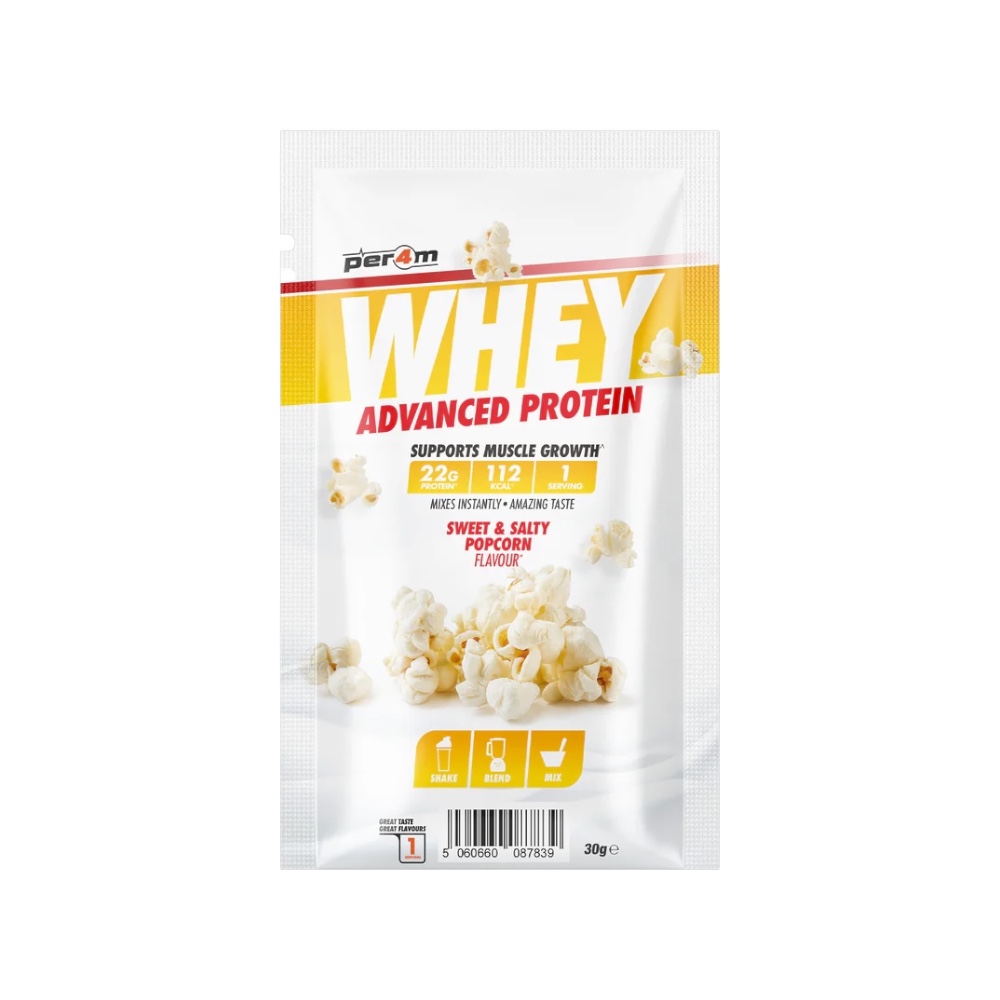 Sweet Salty Popcorn Per4m Better Whey Advanced Protein Sachet 30g Sweet Salty Popcorn Per4m Better Whey Advanced Protein Sachet 30g