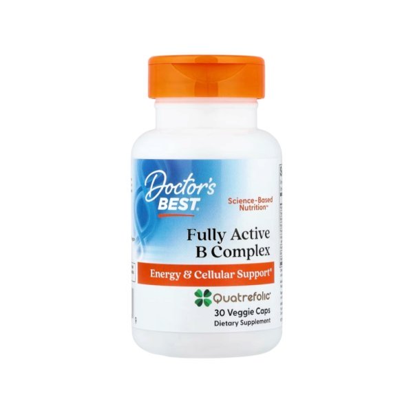 B Complex Fully Active Doctors Best 30 Veggie Capsules B Complex Fully Active Doctors Best 30 Veggie Capsules