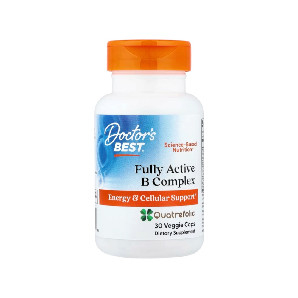 B Complex Fully Active Doctors Best 30 Veggie Capsules B Complex Fully Active Doctors Best 30 Veggie Capsules