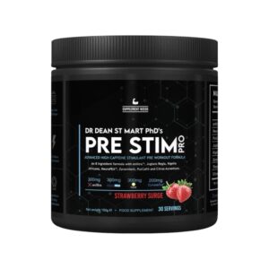 Strawberry Surge Pre Stim Pro Supplements Needs 150g