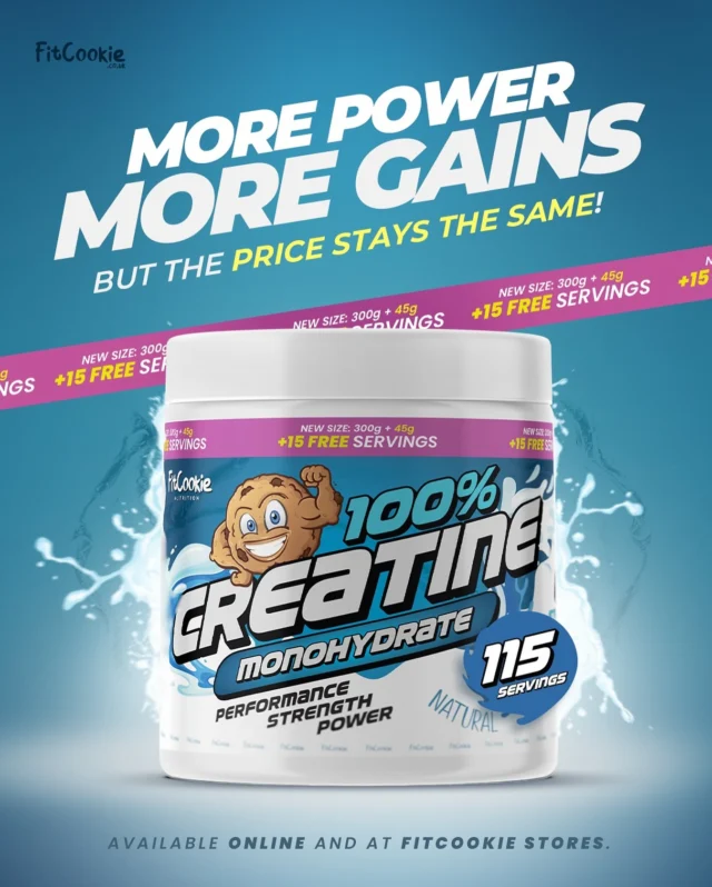 It’s back—bigger and better!! 🙂💪🏼 

The FitCookie Creatine Monohydrate you love is now available in a larger tub, with 15 extra servings—at the same price. More value, same great quality.

Available now online and in all FitCookie Stores starting tomorrow #fitcookieuk

#creatinemonohydrate #newsize #supplements #sportsnutrition #performance #strength #power #fitcookie